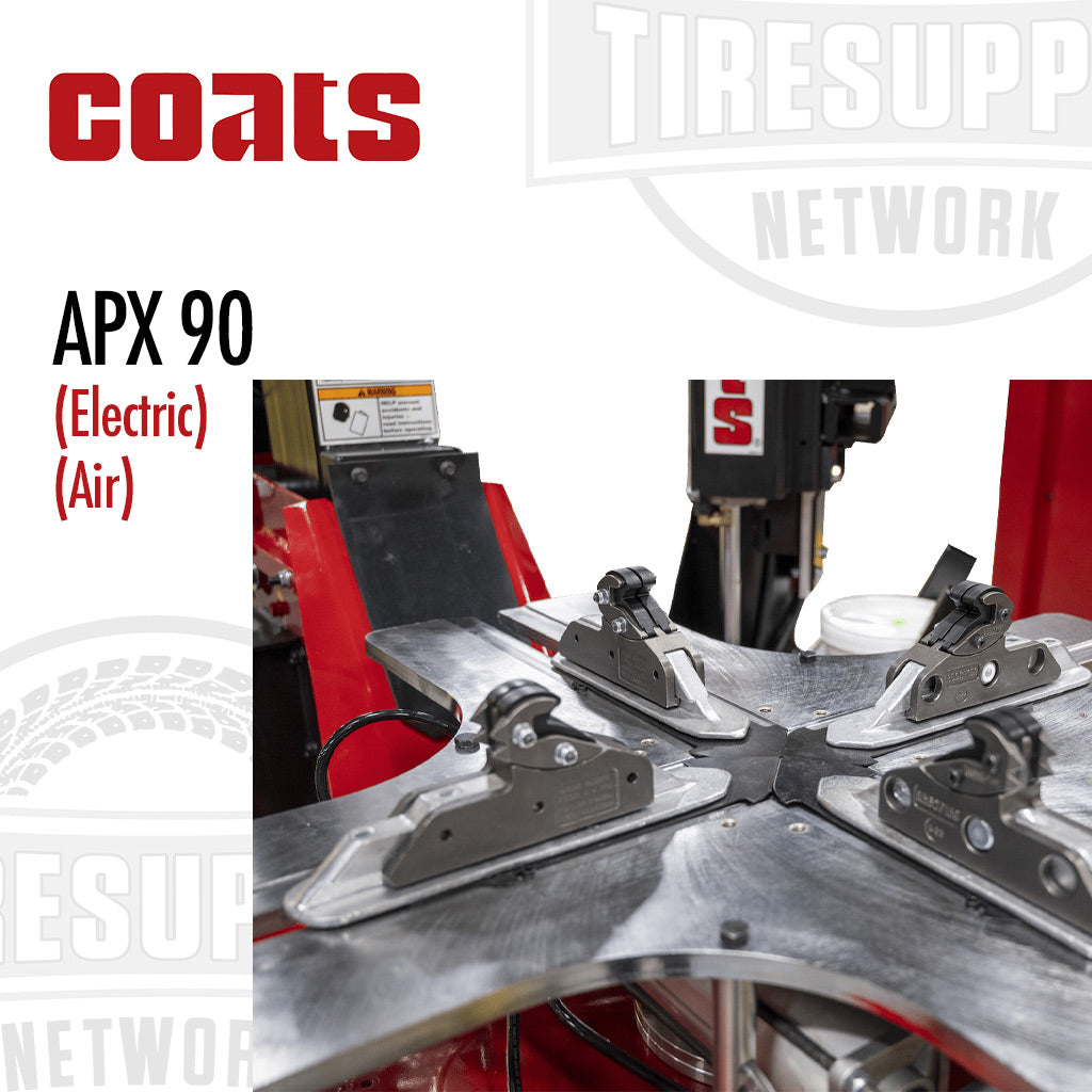Coats | APX 90 Rim Clamp Tire Changer with Robo-Arm &amp; Robo-Roller Tool -  Electric or Air Motor (APX90*)