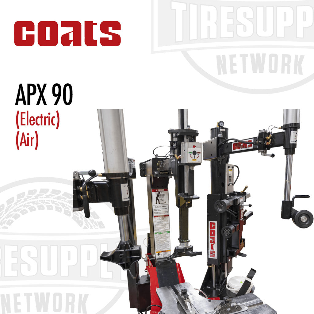 Coats | APX 90 Rim Clamp Tire Changer with Robo-Arm &amp; Robo-Roller Tool -  Electric or Air Motor (APX90*)