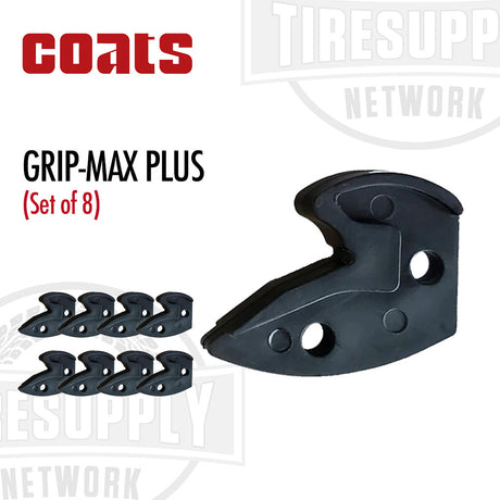 A set of 8 black grip-max plus grips from the brand coats, displayed on a white background. 8560716108