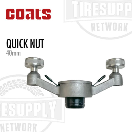 Metal quick nut with Coats branding on a white background 85607503