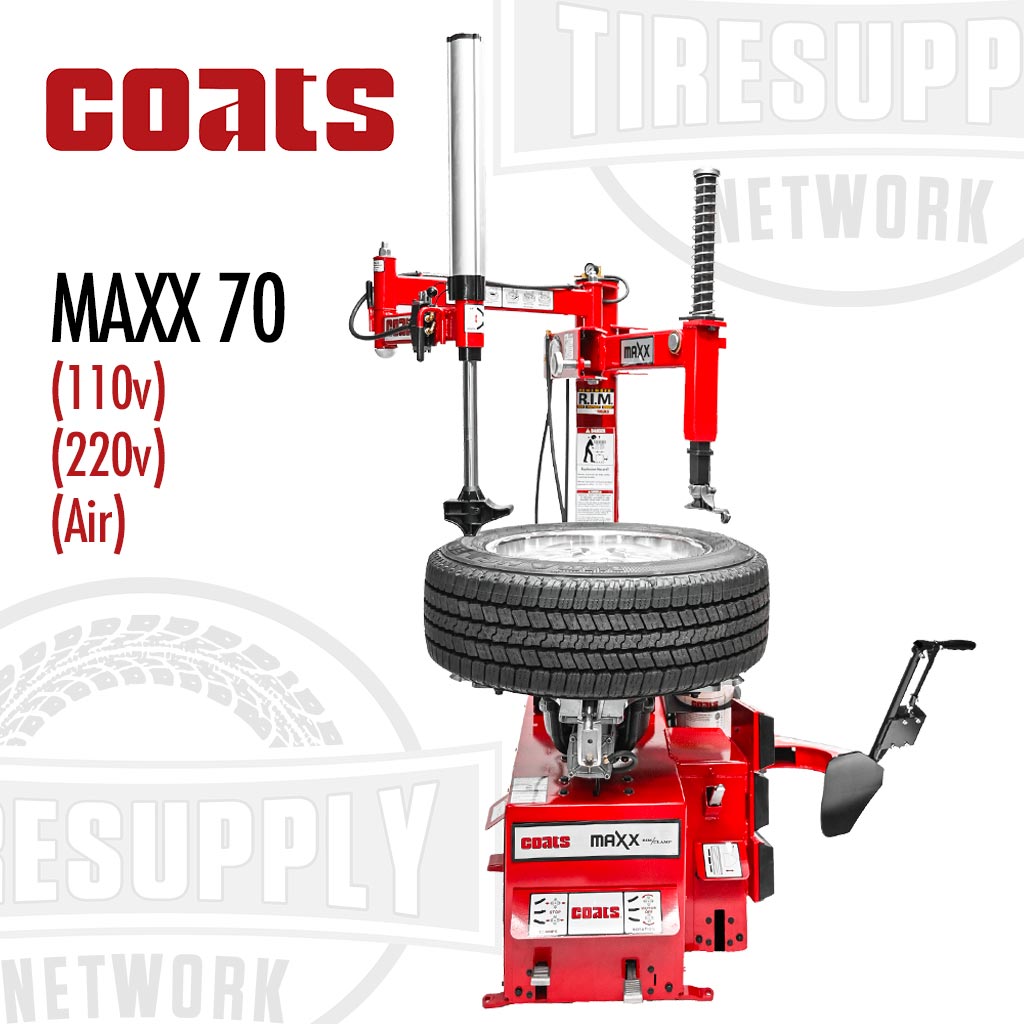 Coats | MAXX 70 Rim Clamp Tire Changer with Robo-Arm Helper Device - Electric or Air Motor (MAXX70*)