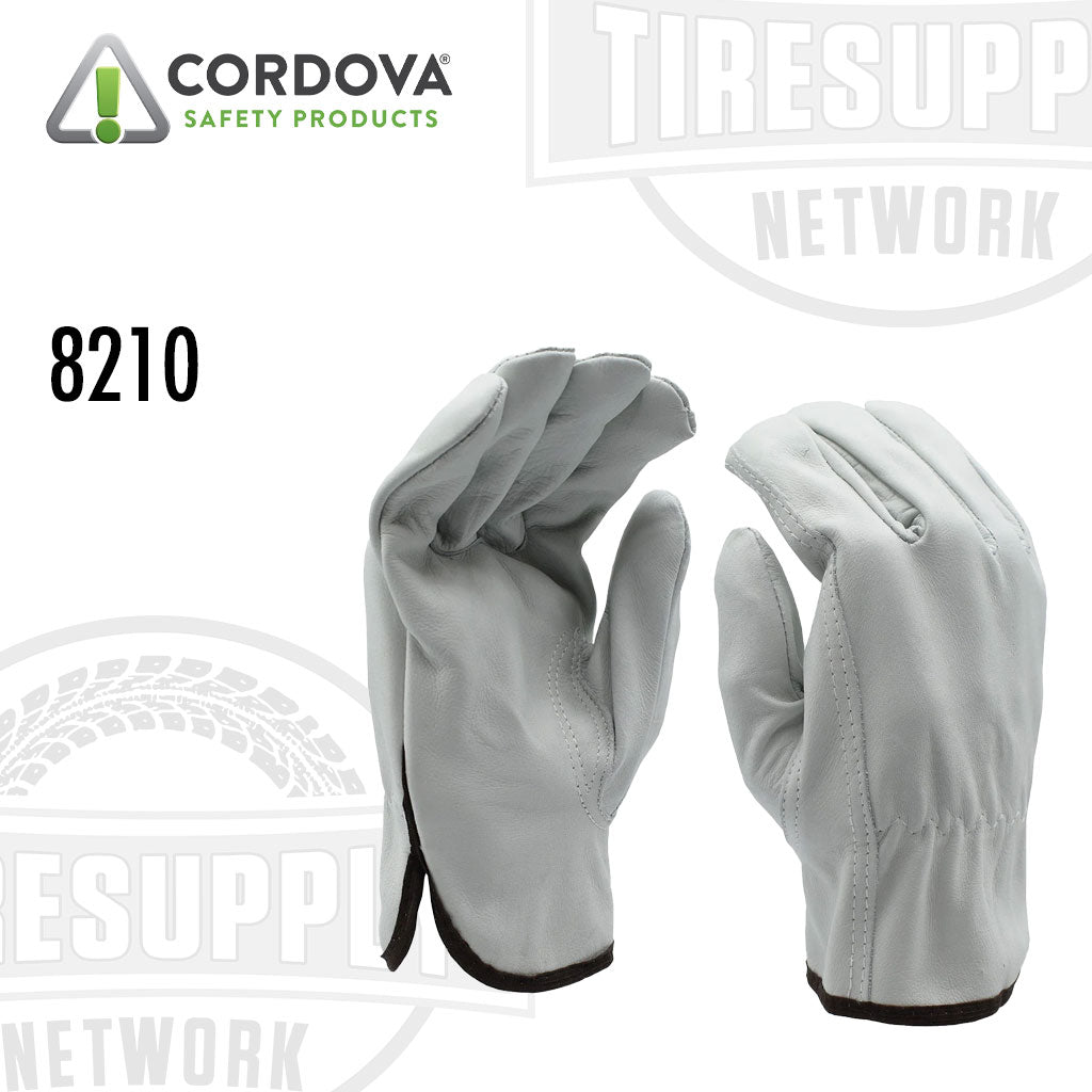 Cordova Safety Products | Standard Grain Cowhide Leather Driver Gloves - Choose Size (8210)