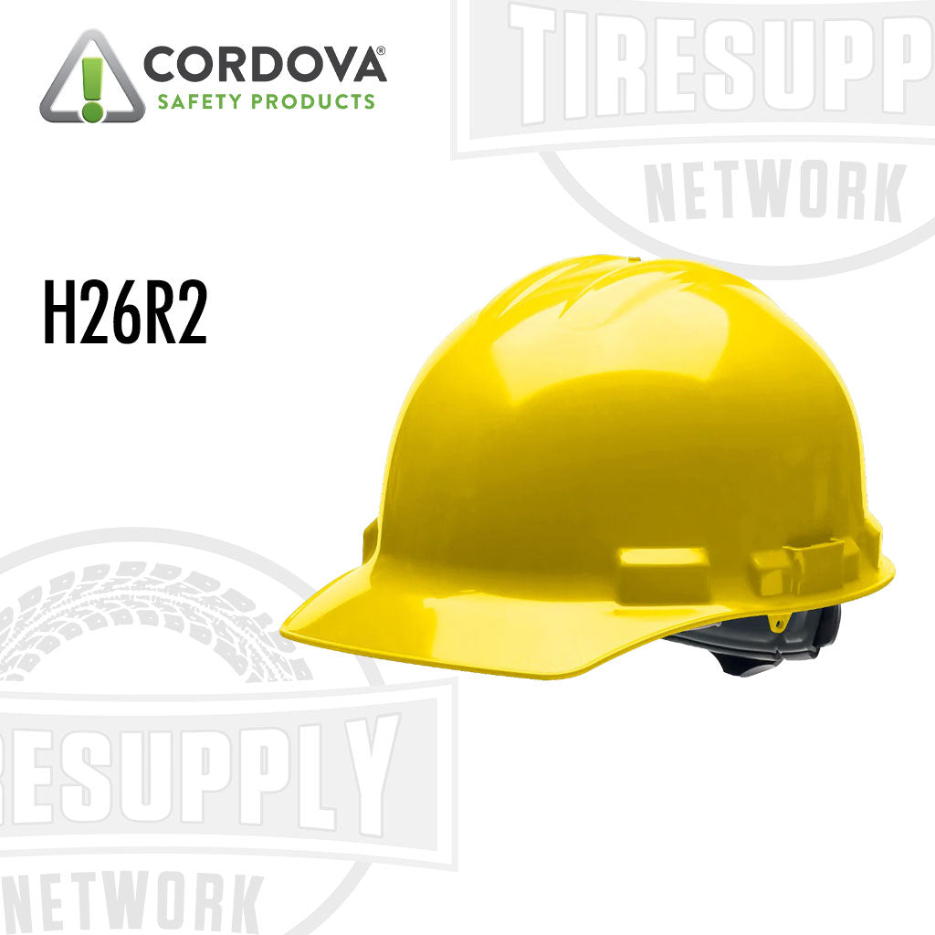 Cordova Safety Products | DUO SAFETY 6-Point Ratchet Yellow Cap-Style Hard Hat (H26R2)