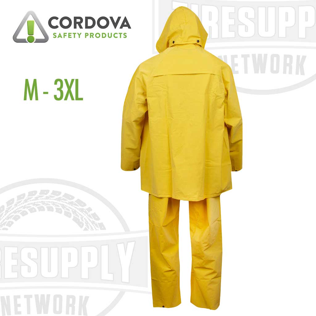 Cordova Safety Products RS353Y StormFront-HV 3-Piece Yellow Rain