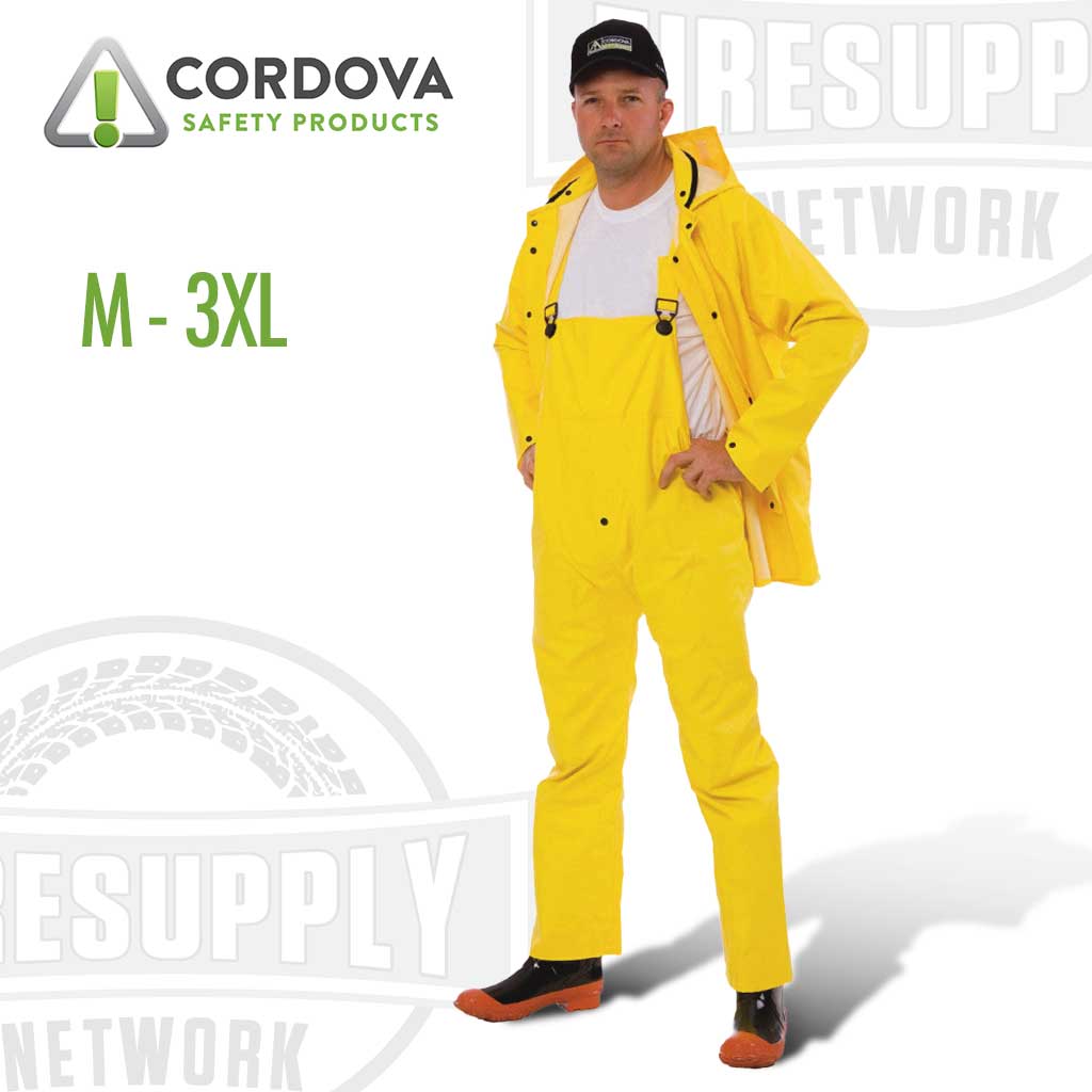 Cordova Safety Products RS353Y StormFront-HV 3-Piece Yellow Rain