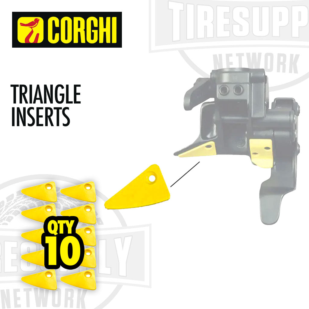 Corghi 4-106611A | Triangle Plastic Inserts - Single or Qty 10