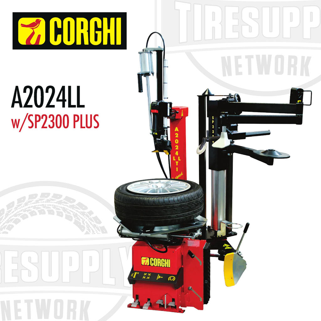 Corghi | Electric Tilt-Back Leverless Tire Changer with Helper Assist Arm (A2024LL)