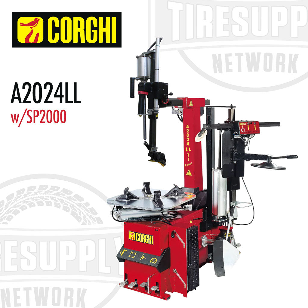 Corghi | Electric Tilt-Back Leverless Tire Changer with Helper Assist Arm (A2024LL)