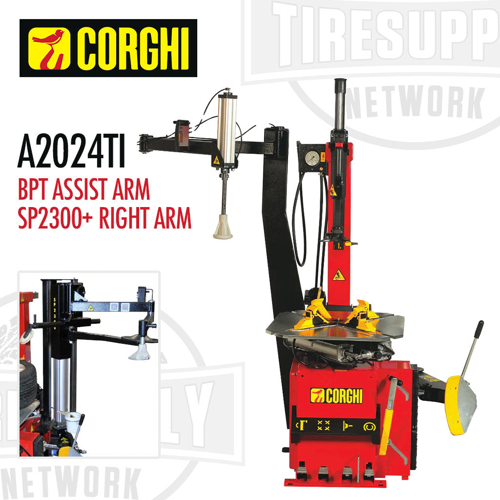 Corghi | A2024TI Tilt-Back Tire Changer - Choose Electric or Air
