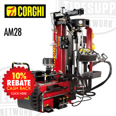 Corghi AM28 | Auto Artiglio Master 28" Touchless High Performance Tire Changer - Electric