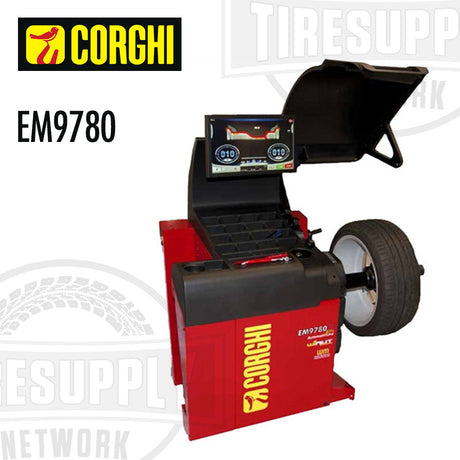 Corghi EM9780 3D Wheel Balancer Close & Go Opt Diagnostics 110v/220v