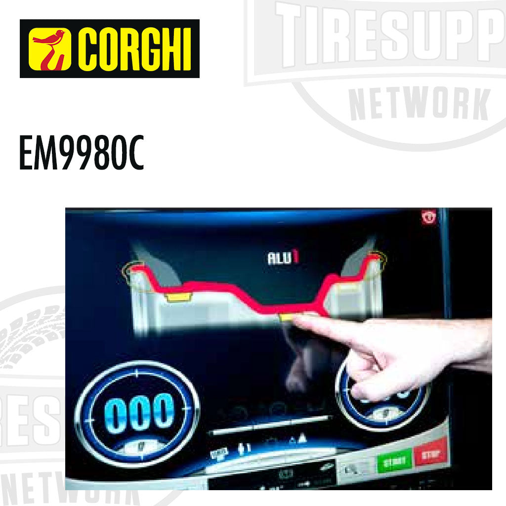 Corghi | EM9980C Plus DiagnosticLine Super-Automatic Wheel Balancer with Touchscreen Monitor (EM9980C)