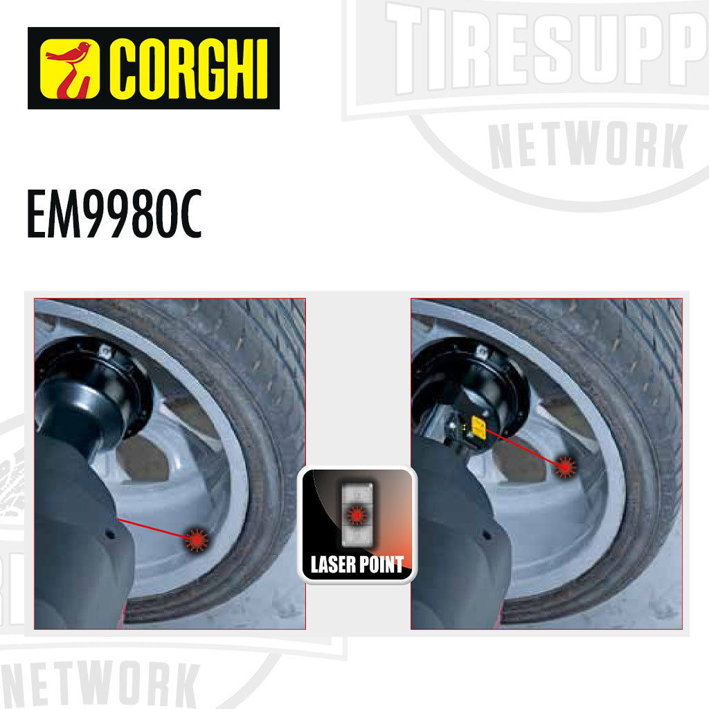 Corghi | EM9980C Plus DiagnosticLine Super-Automatic Wheel Balancer with Touchscreen Monitor (EM9980C)