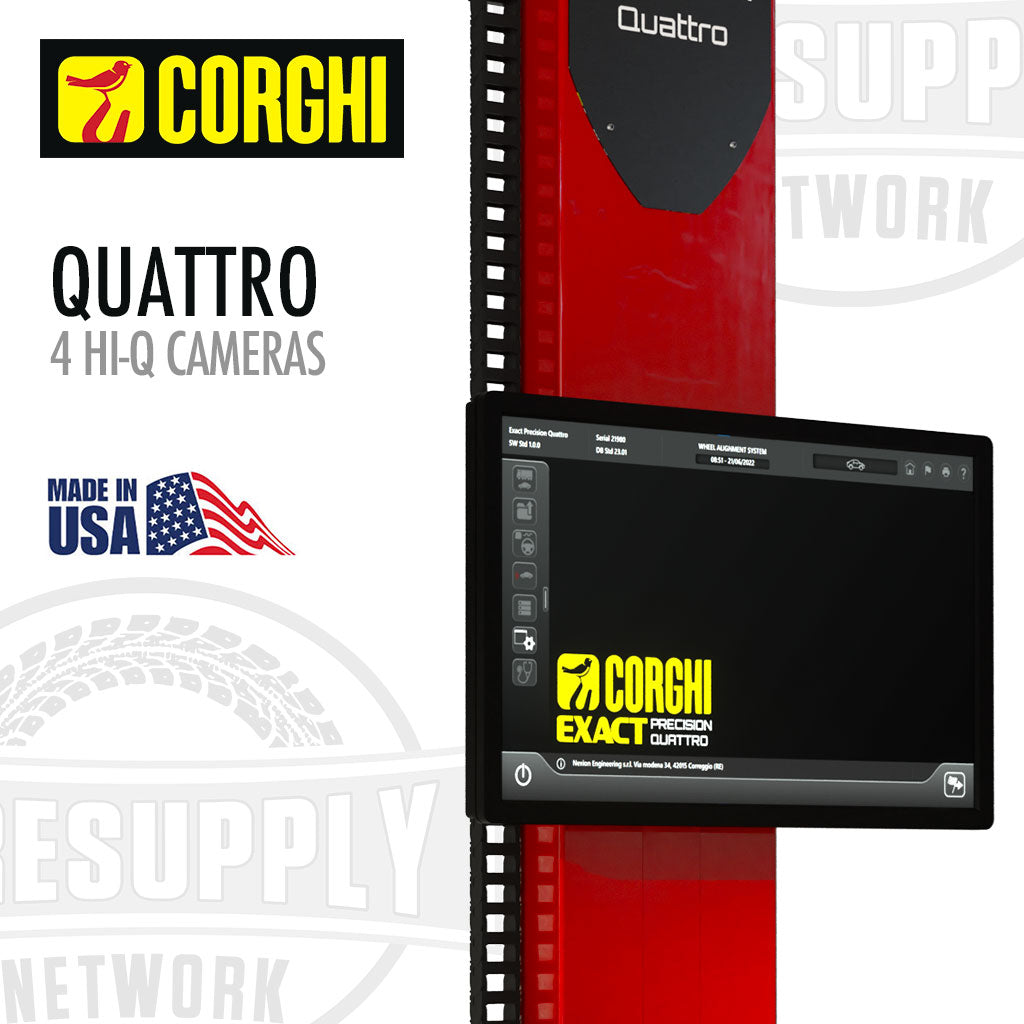 Corghi | Exact Precision Quattro Wheel Alignment with 4 Hi-Q Cameras (Quattro)