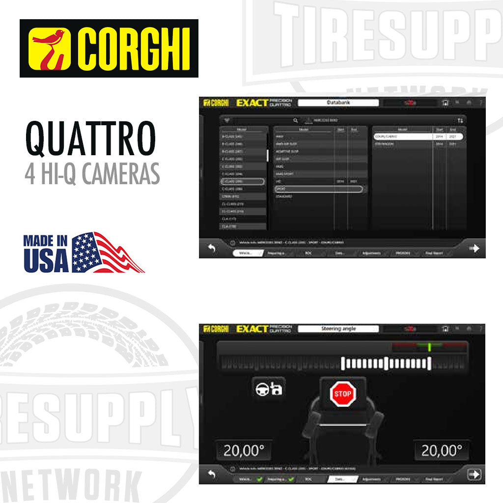 Corghi | Exact Precision Quattro Wheel Alignment with 4 Hi-Q Cameras (Quattro)