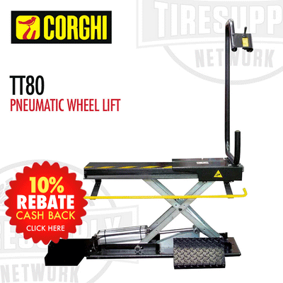 Corghi TT80 | Pneumatic Wheel Lift for Wheel Balancers