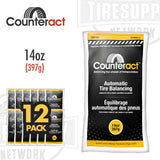 Counteract automatic tire balancing beads. 14 oz. Yellow bag. 12 Pack. CA14