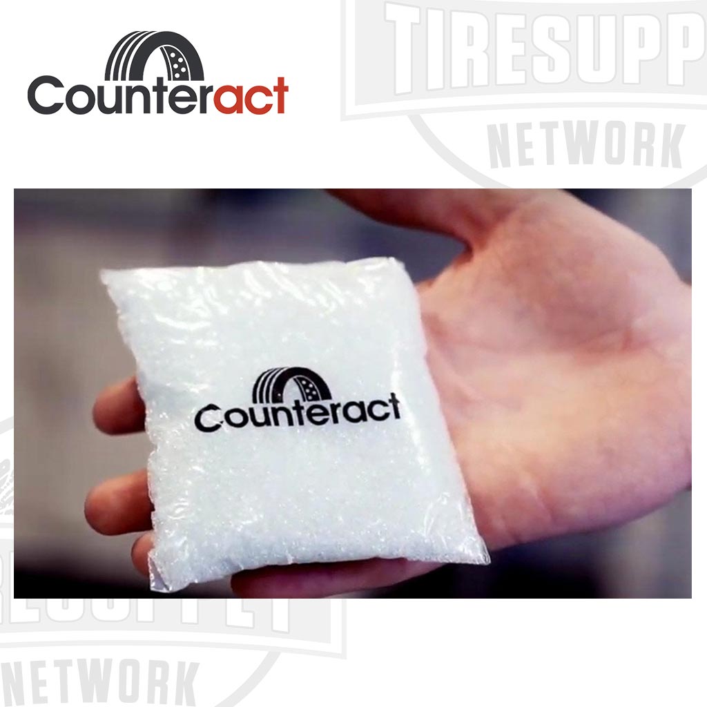 Counteract | Tire Balancing Beads 12 oz. Drop-In Bag with Valve Cap and Valve Core (CA12)