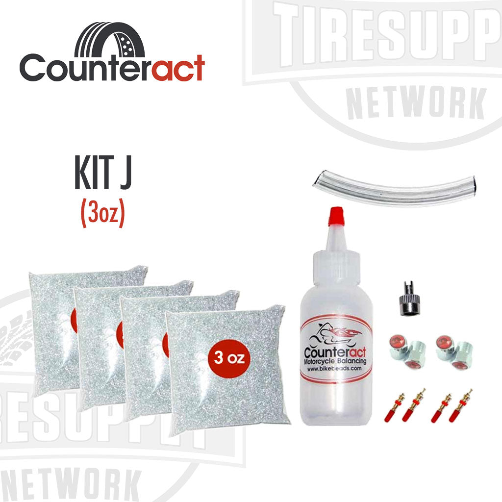 Counteract | Do-It-Yourself DIY Kit for Off-Road ATV & UTV with 3 oz Tire Balancing Beads (KITJ)