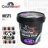 Counteract MKSP | Motorcycle Tire Balancing Beads Bucket 20 Drop-In Bags with Valve Cap and Valve Core -  Choose Size