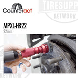 Counteract WPXL-HB22 | 22mm Wheel Pro XL Hub Brush - Clip In - 6 Pack