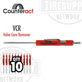 Counteract | Valve Core Remover & Flat-Head Screwdriver Combo Pocket Tool - Single or 10-Pack (VCR*)