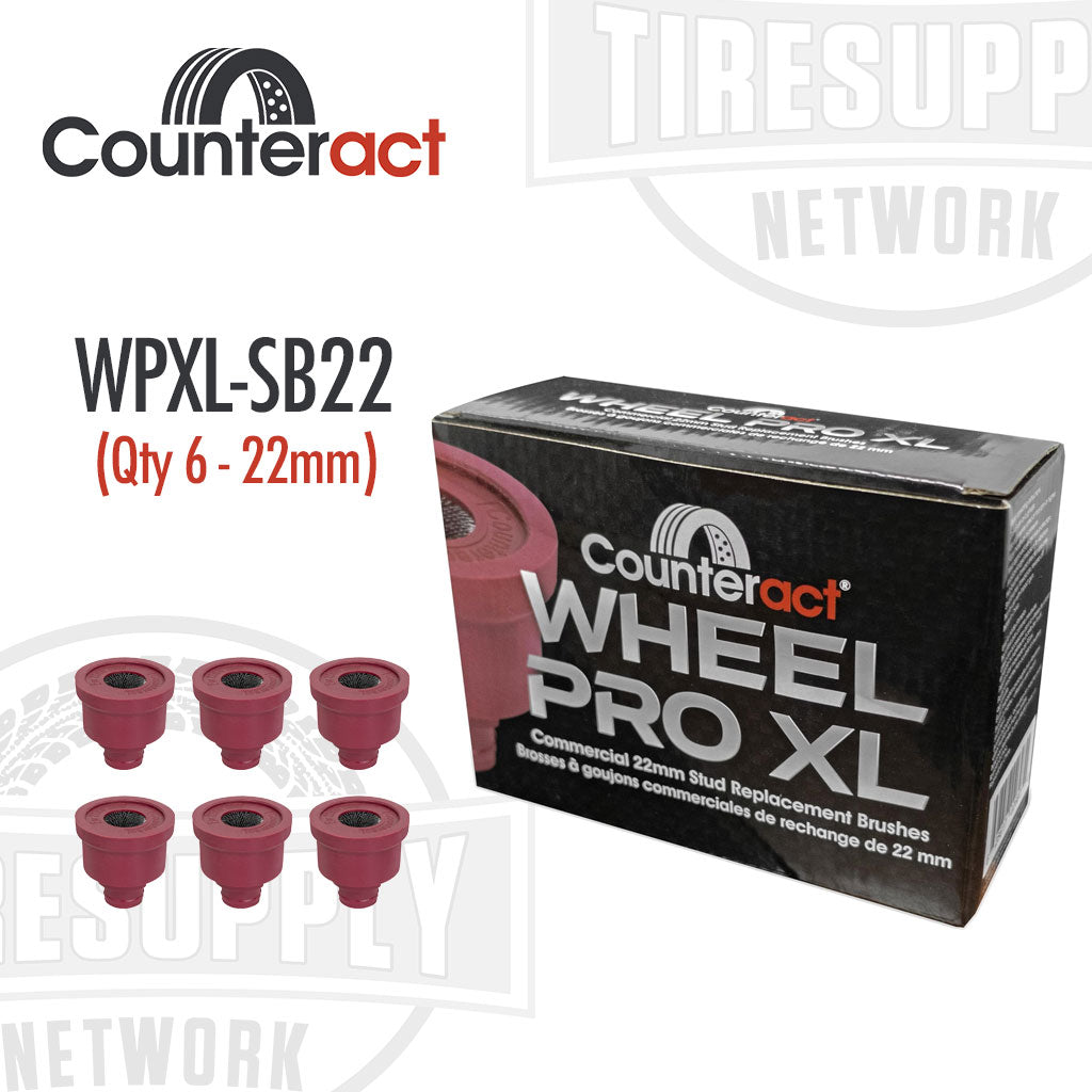 Counteract | Wheel Pro XL Stud Brush - Clip In 22mm (WPXL-SB22)