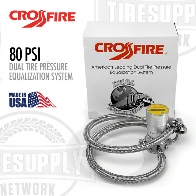 CrossFire CF80ST 80 PSI dual tire pressure equalization system, America's leading dual tire pressure equalization system.