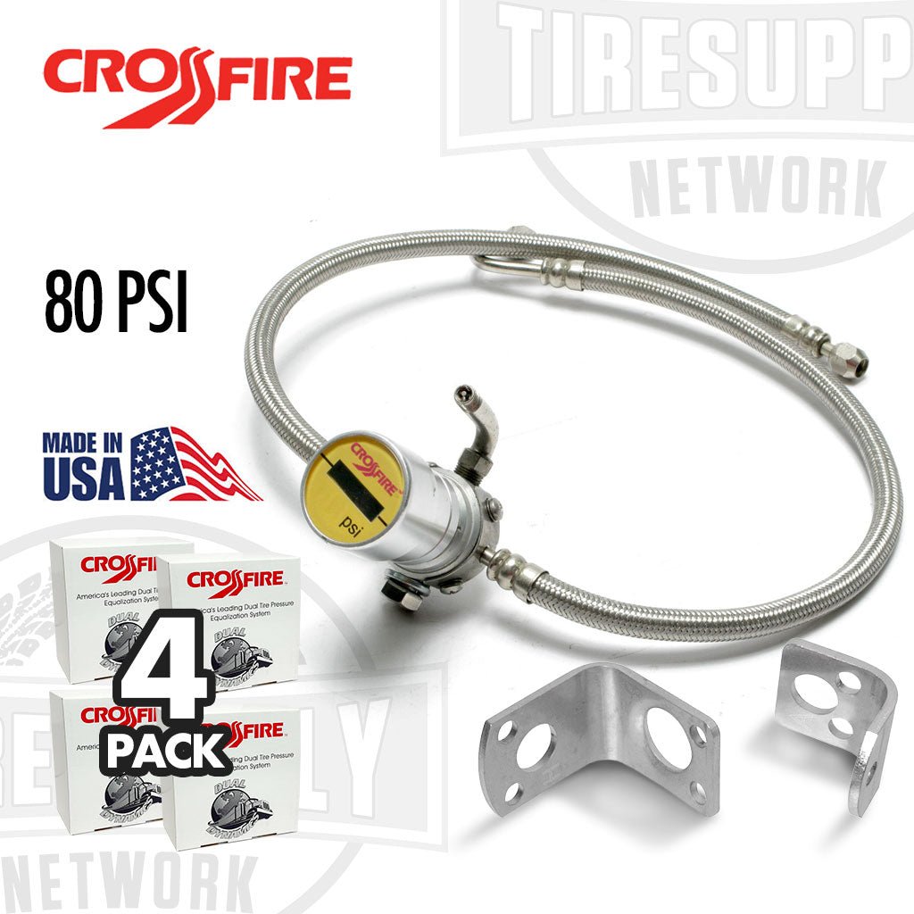 Crossfire CF80ST | 80 PSI - Dual Tire Pressure Equalization System - Choose Qty