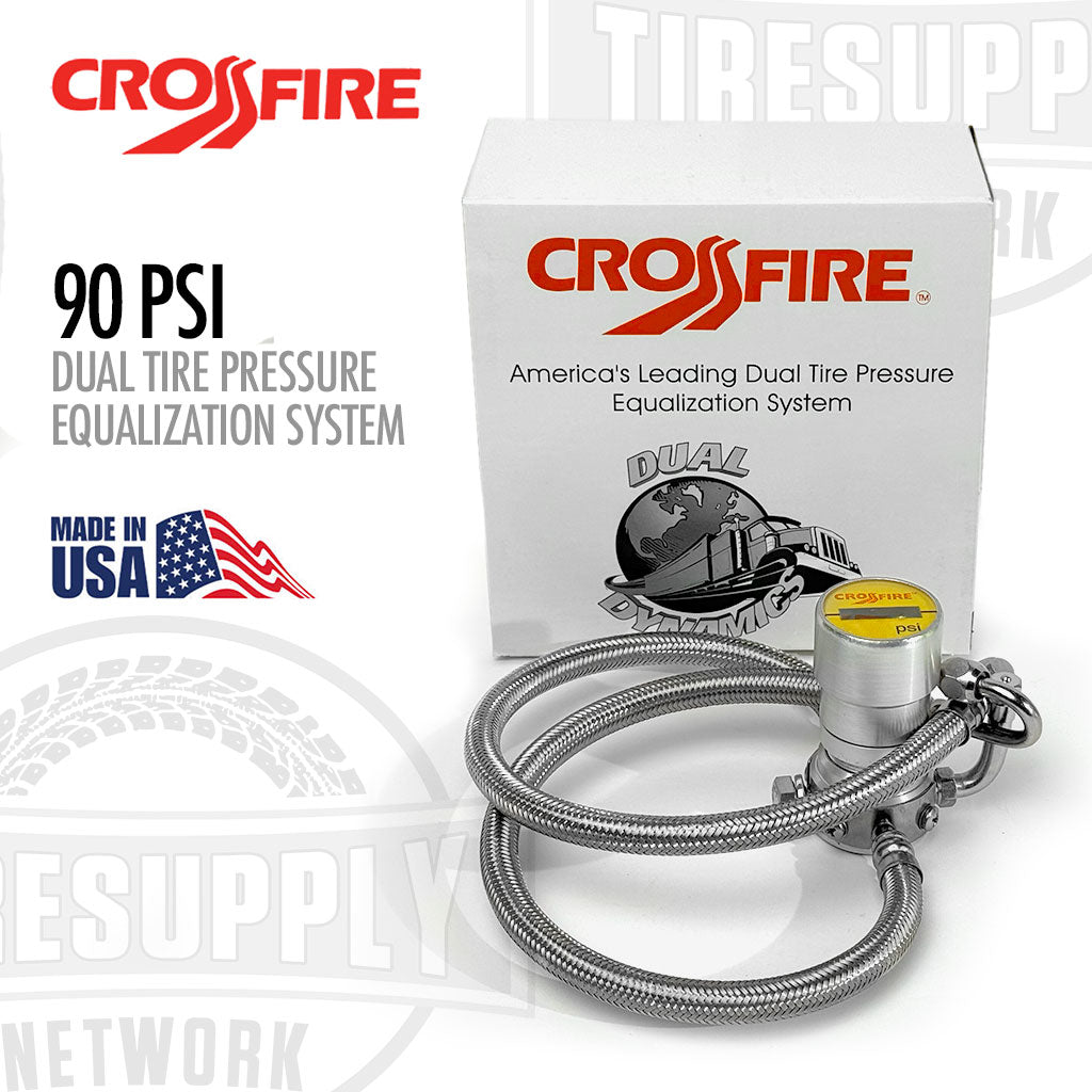 CrossFire CF90ST 90 PSI dual tire pressure equalization system, America's leading dual tire pressure equalization system.