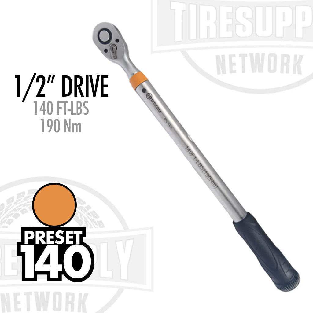 1/2" Drive Preset Click-Type Torque Wrench - 140 ft-lbs (5PC-1403)