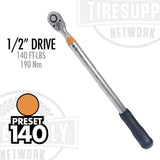 1/2" Drive Preset Click-Type Torque Wrench - 140 ft-lbs (5PC-1403)