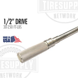 1/2" Drive Micrometer Adjustable Click-Type Torque Wrench - 30-250 ft-lbs (C-2502-3)