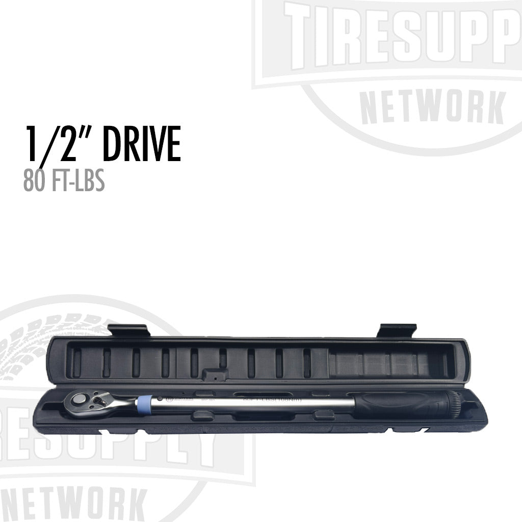 1/2" Drive Preset Clicker Style Torque Wrench - 80 ft-lbs (5PC-803)
