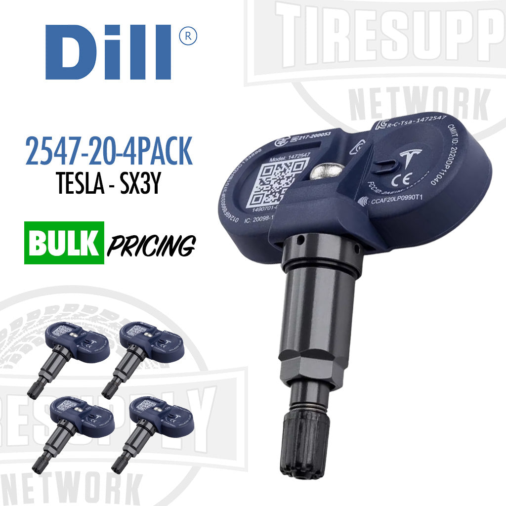Dill | Tesla Model SX3Y Bluetooth TPMS Sensor with Black Clamp-In Valve (2547-20)