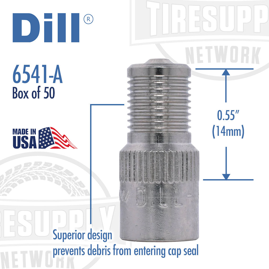 Dill | 6541-A Inflate-Thru Dual Seal Valve Cap Extension - Box of 50 (6541-N)