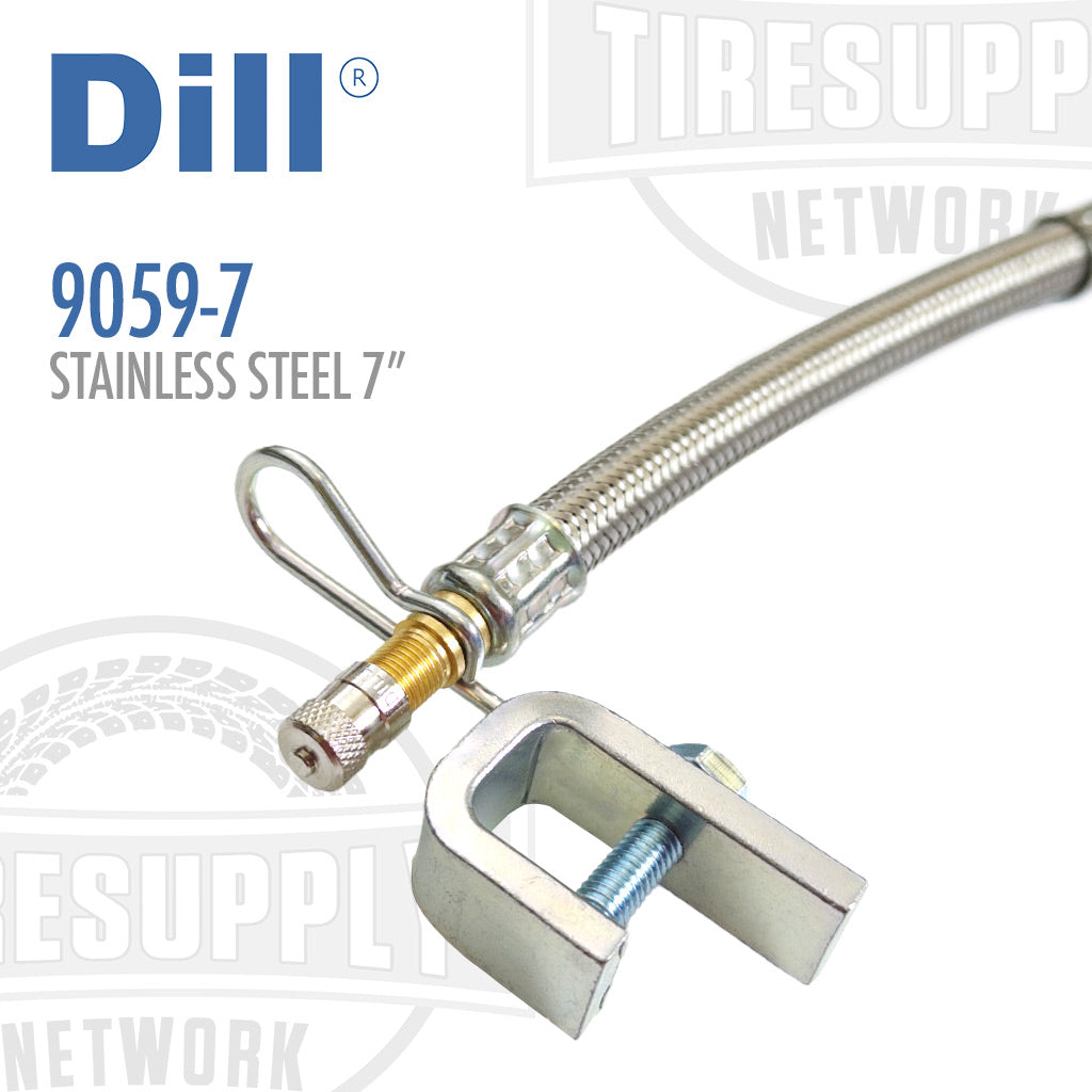 Dill | 7&quot; Flexible Braided Stainless Steel Valve Extension (9059-7)