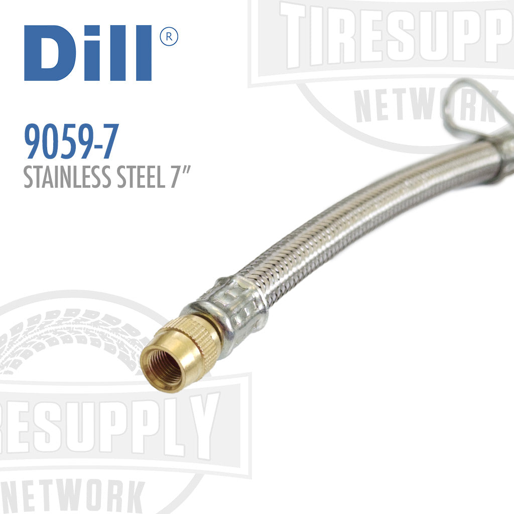 Dill | 7&quot; Flexible Braided Stainless Steel Valve Extension (9059-7)