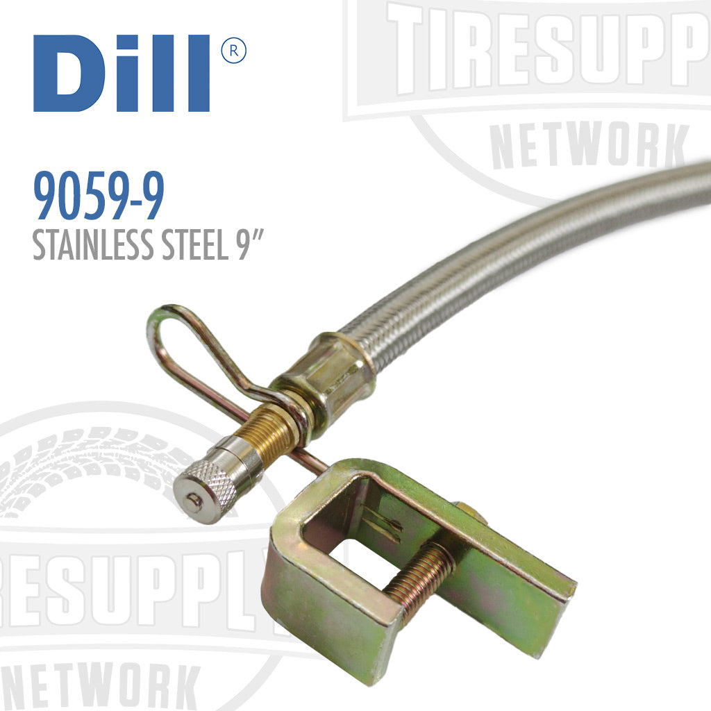 Dill | 9&quot; Flexible Braided Stainless Steel Valve Extension (9059-9)