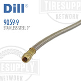 Dill | 9" Flexible Braided Stainless Steel Valve Extension (9059-9)