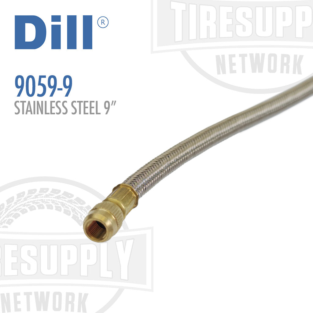 Dill | 9&quot; Flexible Braided Stainless Steel Valve Extension (9059-9)