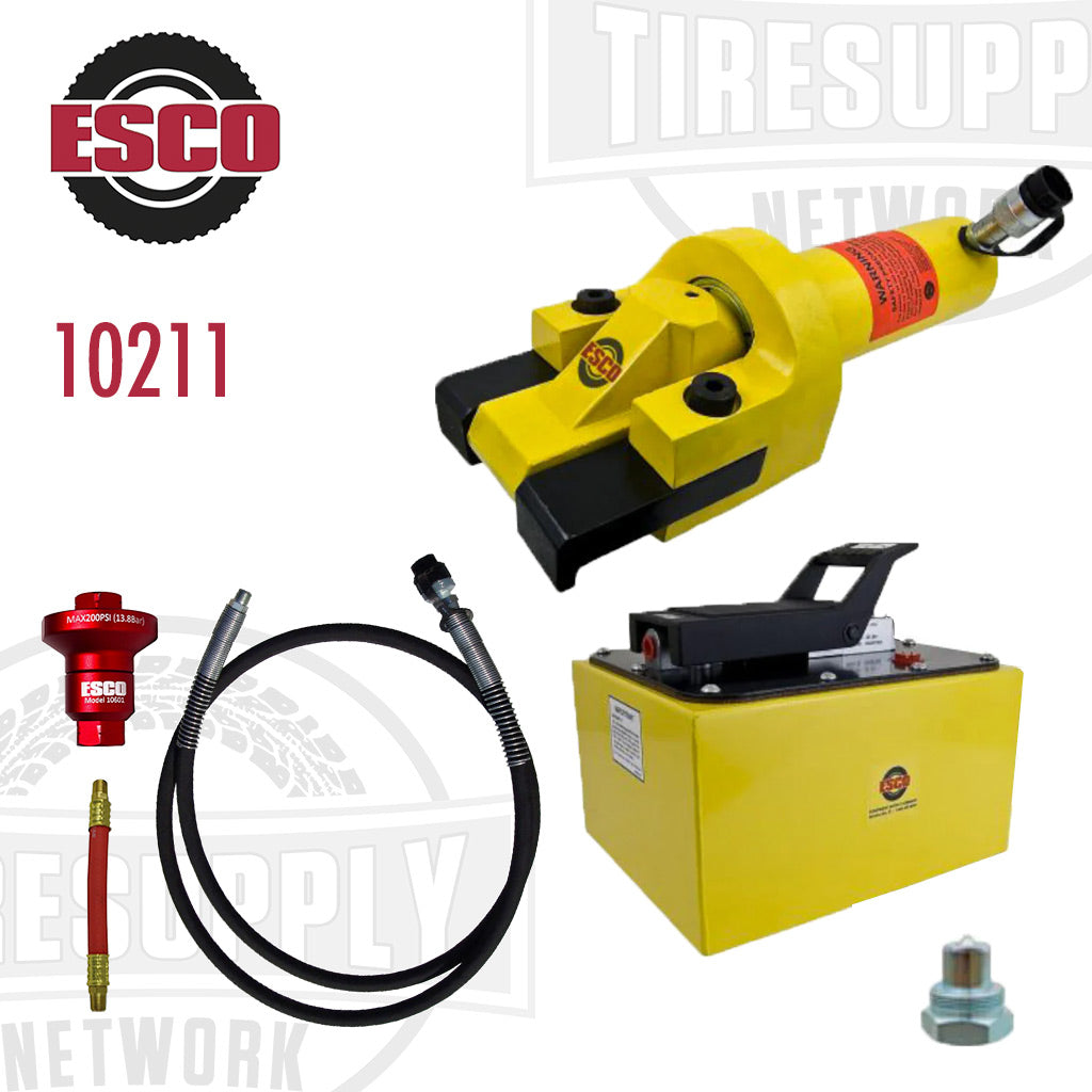 ESCO | Giant Tire Bead Breaker Kit with 2 Gallon Hydraulic Pump (10211)