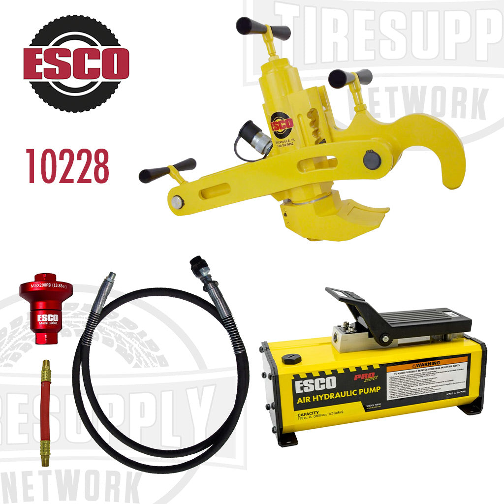 ESCO | Euro Style Bead Breaker Kit with 1/2 Gallon Hydraulic Air Pump (10228)