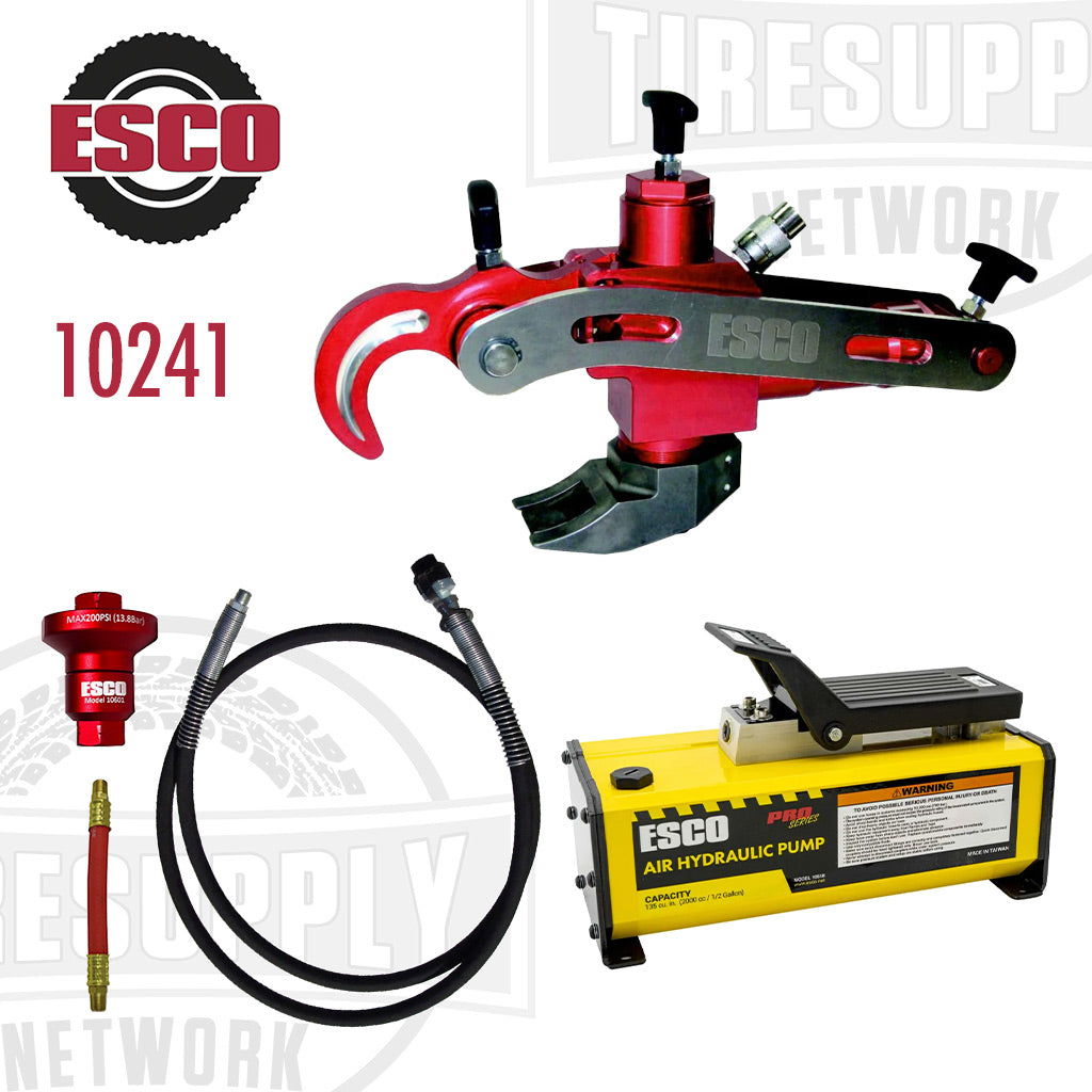 ESCO | Euro Style Aluminum Bead Breaker Kit with 1/2 Gallon Hydraulic Air Pump (10241)