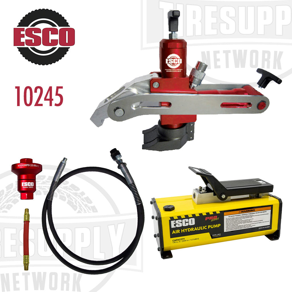 ESCO | Combi Style Aluminum Bead Breaker Kit with 1/2 Gallon Hydraulic Air Pump (10245)