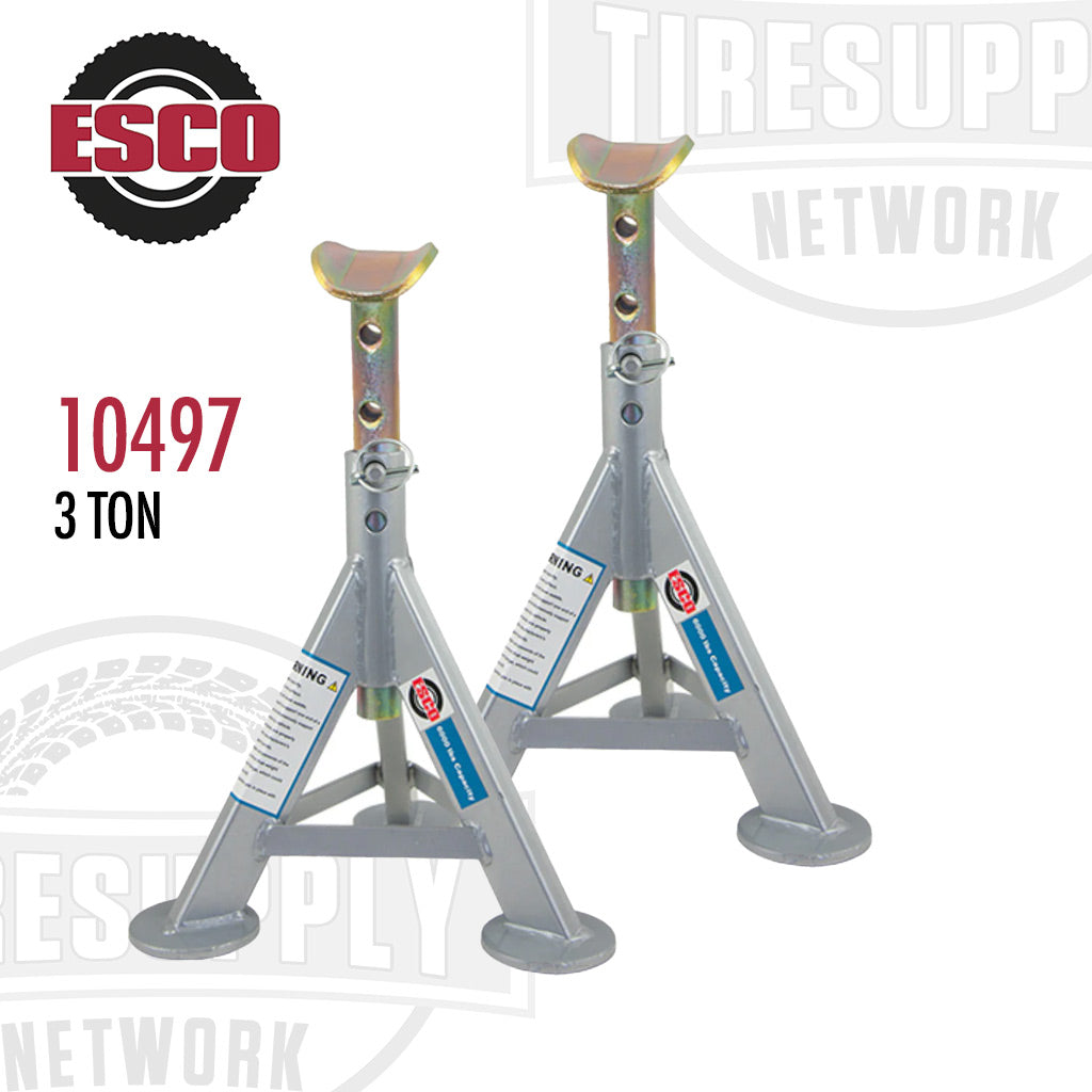 ESCO | 3 Ton Performance Jack Stand - Axle Top Post - Pair (10497)