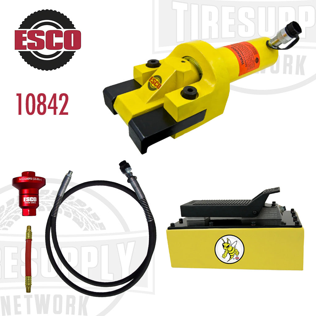 ESCO | Giant Tire Bead Breaker Kit with Yellow Jackit 5 Quart Metal Pump (10842)