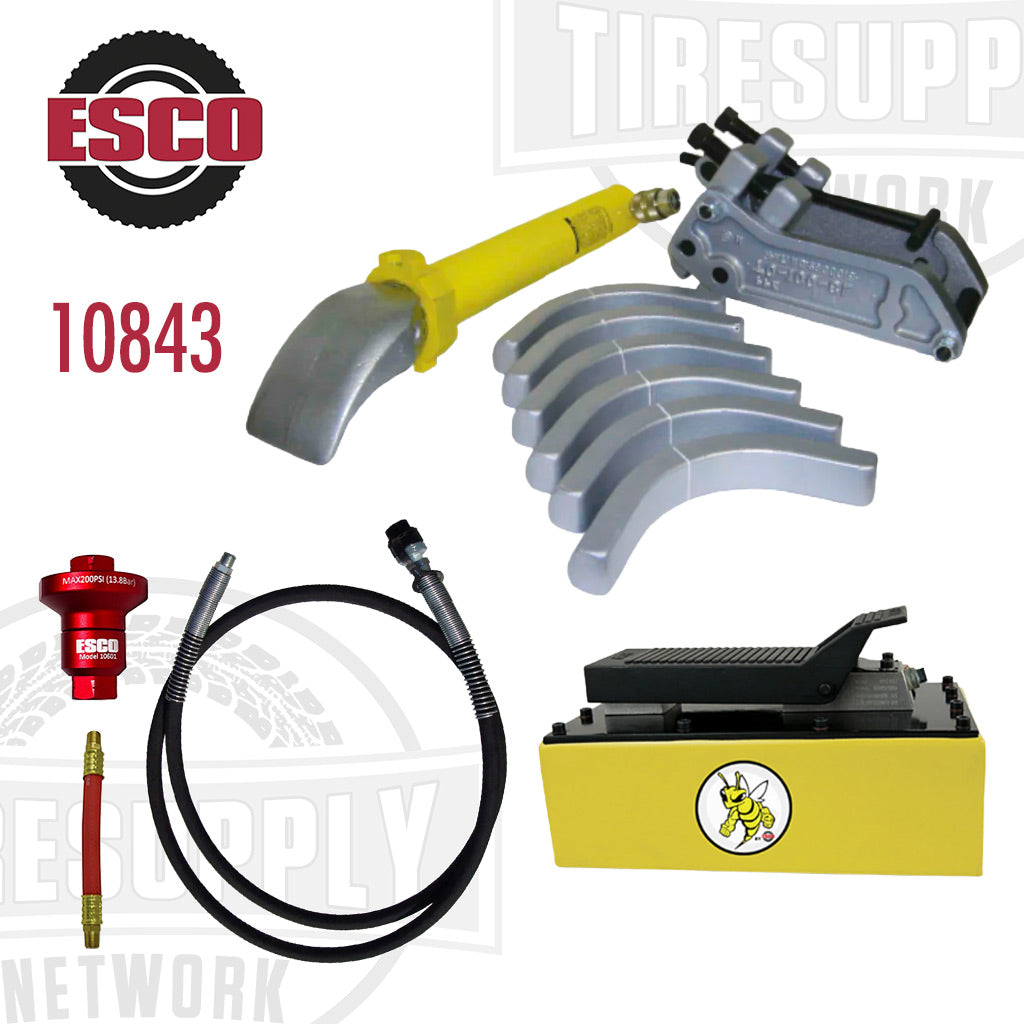 ESCO | Giant Tire Bead Breaker Head Kit with Yellow Jackit 5 Quart Metal Pump (10843)