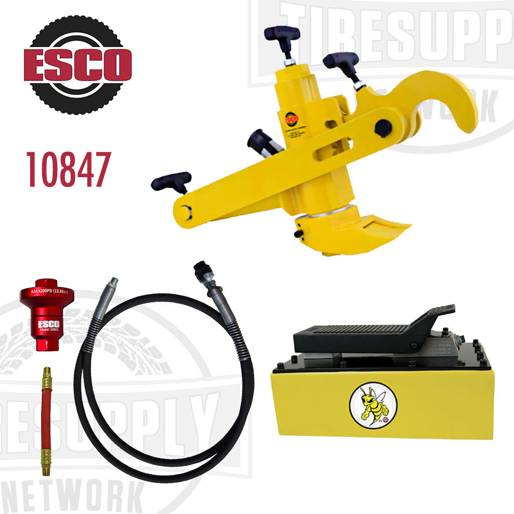 ESCO | Euro Style Bead Breaker Kit with Yellow Jackit 5 Quart Metal Pump (10847)