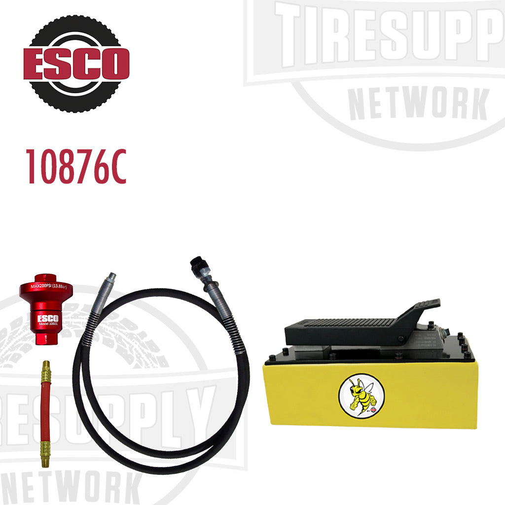 ESCO | Yellow Jackit 1/2 Gallon Air Hydraulic Pump Kit (10876C)